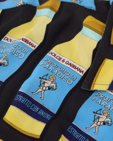 Dolce & Gabbana Multicolor Printed Viscose Casual Shirt