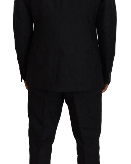 Dolce & Gabbana Black Single Breasted 2 Piece MARTINI Suit