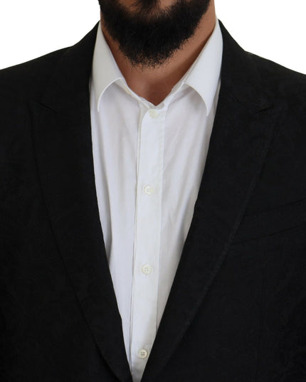 Dolce & Gabbana Black Single Breasted 2 Piece MARTINI Suit