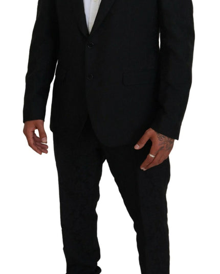 Dolce & Gabbana Black Single Breasted 2 Piece MARTINI Suit