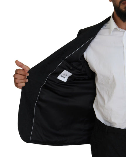 Dolce & Gabbana Black Single Breasted 2 Piece MARTINI Suit