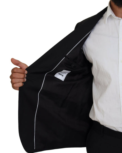 Dolce & Gabbana Black Single Breasted 2 Piece MARTINI Suit