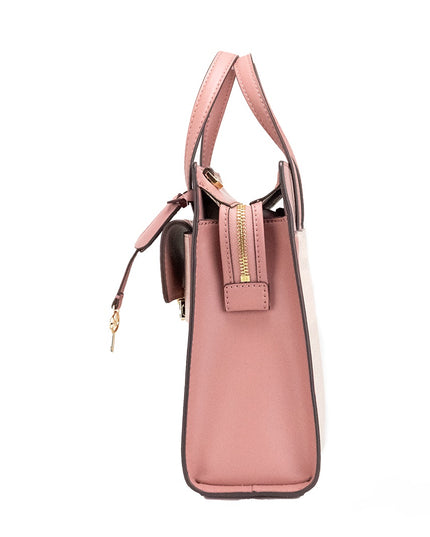 Michael Kors Cece Small Pink PVC North South Flap Tote Crossbody Bag Purse