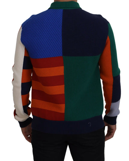 Dolce & Gabbana Multicolor Stripes Wool Pullover Sweater
