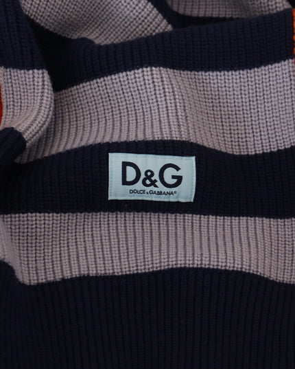 Dolce & Gabbana Multicolor Stripes Wool Pullover Sweater