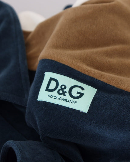 Dolce & Gabbana Multicolor Cotton Collared Pullover Sweater