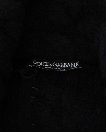 Dolce & Gabbana Black Wool Knit Button Cardigan Sweater