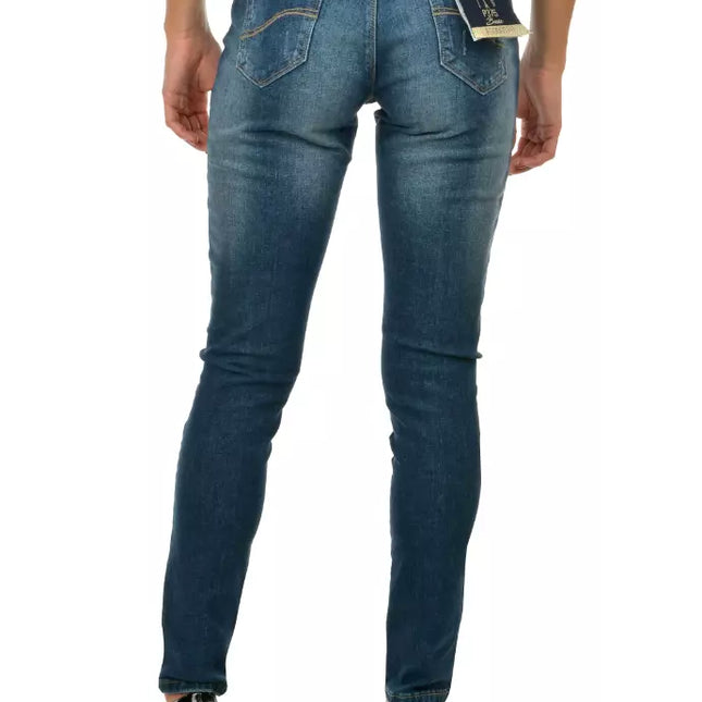 Yes Zee Blue Cotton Women's Skinny Jean