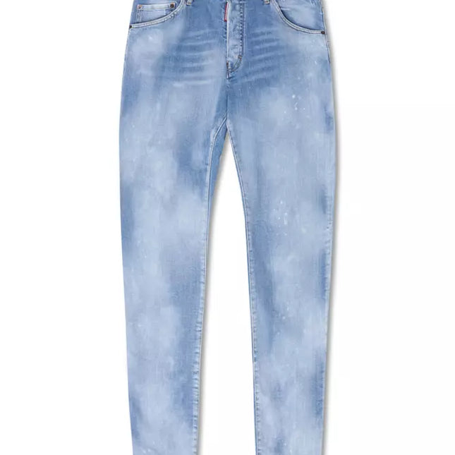 Dsquared² Blue Cotton Men Jeans