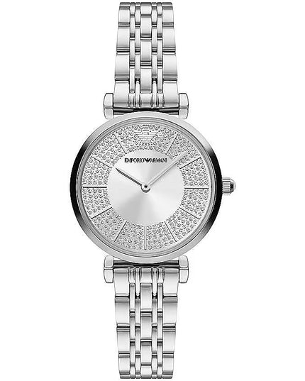 Emporio Armani Silver Steel Quartz Watch