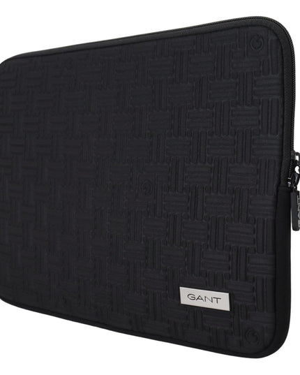 Gant Black Padded Pouch Bag Zipper Cover Sleeve Case