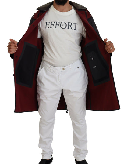 Dolce & Gabbana Black Trench Hooded Parka Cotton Jacket