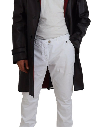 Dolce & Gabbana Black Trench Hooded Parka Cotton Jacket