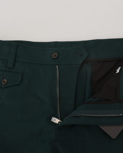 Dolce & Gabbana Green Cargo Cotton Stretch Jeans Pant
