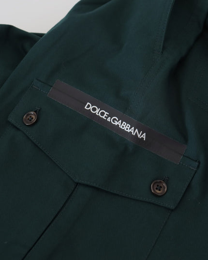 Dolce & Gabbana Green Cargo Cotton Stretch Jeans Pant