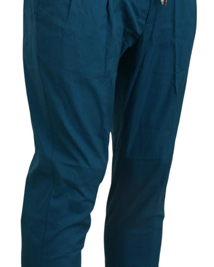 Dolce & Gabbana Blue Cotton Chinos Trousers Pants