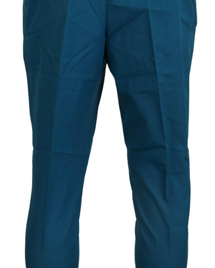 Dolce & Gabbana Blue Cotton Chinos Trousers Pants