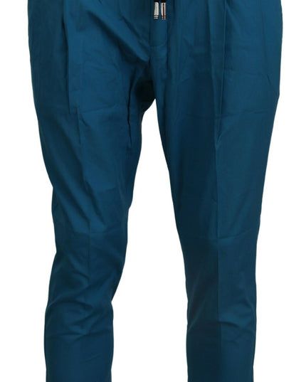 Dolce & Gabbana Blue Cotton Chinos Trousers Pants