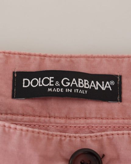 Dolce & Gabbana Pink Chinos Cotton Casual Mens Shorts