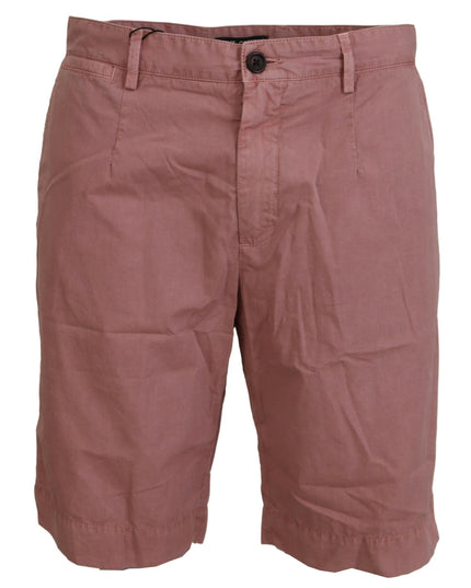 Dolce & Gabbana Pink Chinos Cotton Casual Mens Shorts