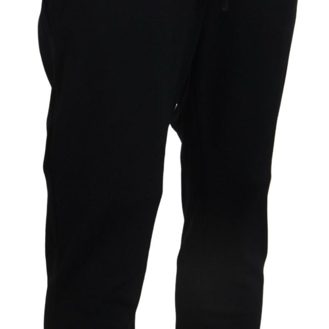 Dolce & Gabbana Black Mens Sport Wool Sweatpants Pants