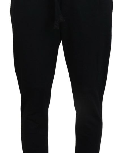 Dolce & Gabbana Black Mens Sport Wool Sweatpants Pants
