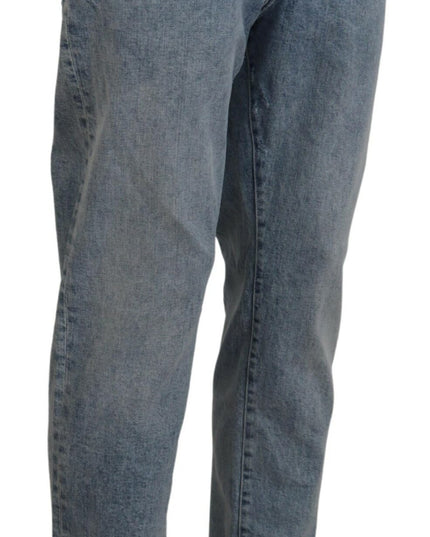 Dolce & Gabbana Blue Wash Slim Fit Cotton Denim Jeans