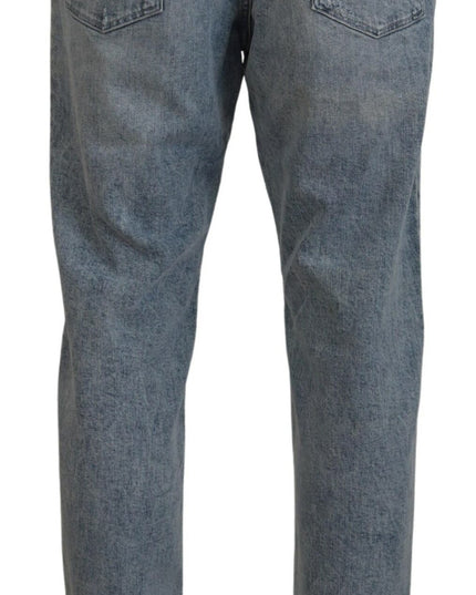 Dolce & Gabbana Blue Wash Slim Fit Cotton Denim Jeans