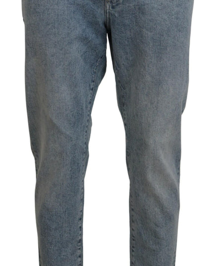Dolce & Gabbana Blue Wash Slim Fit Cotton Denim Jeans