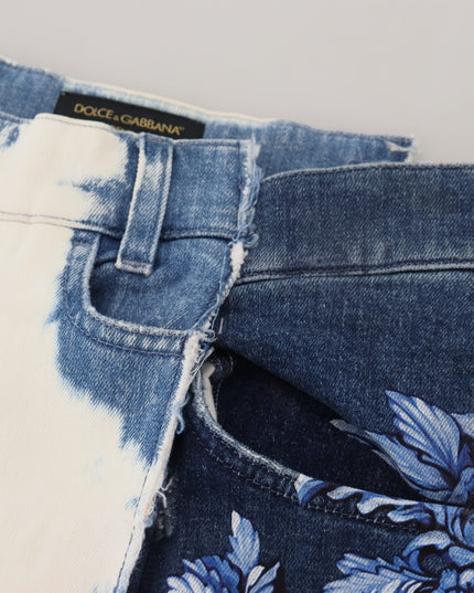 Dolce & Gabbana Blue Ceasar Denim Cotton Loose Fit Jeans