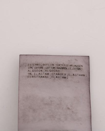 Costume National Black Slim Fit Cotton Stretch Pants