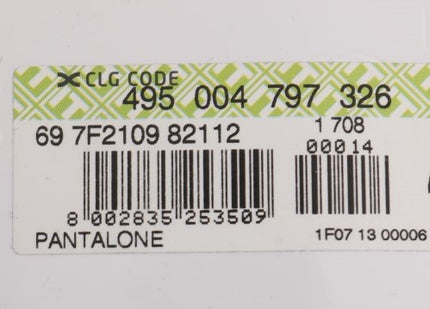 GF Ferre Black Cotton Stretch Chinos Pants