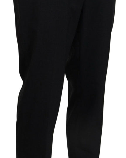 Dolce & Gabbana Gray Wool Stretch Dress Formal Slim Fit Pant