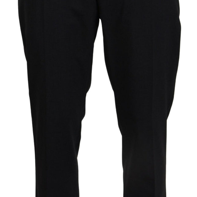 Dolce & Gabbana Gray Wool Stretch Dress Formal Slim Fit Pant
