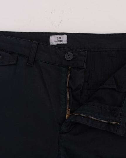 GF Ferre Blue Cotton Stretch Chinos Pants