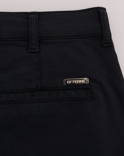 GF Ferre Blue Cotton Stretch Chinos Pants