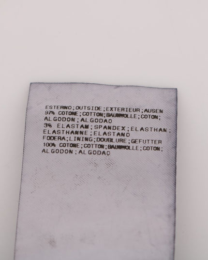 GF Ferre Blue Cotton Stretch Chinos Pants