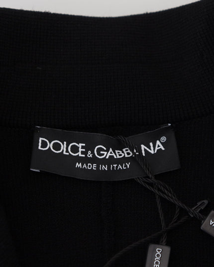 Dolce & Gabbana Black Button Cardigan Blazer Viscose Jacket