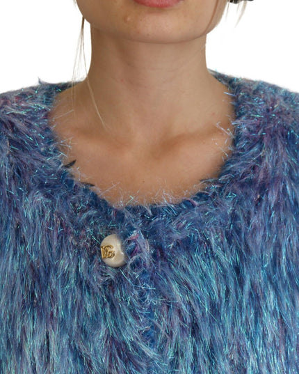 Dolce & Gabbana Multicolor Polyester Fringes Coat Jacket