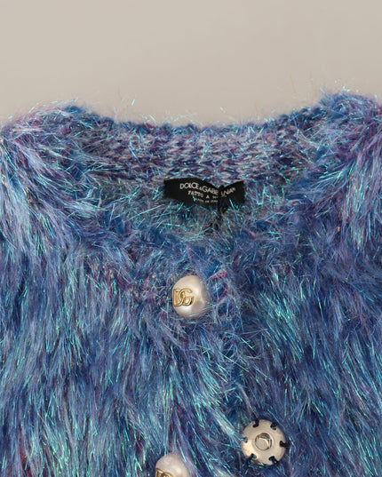 Dolce & Gabbana Multicolor Polyester Fringes Coat Jacket