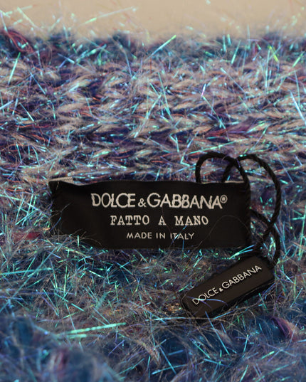 Dolce & Gabbana Multicolor Polyester Fringes Coat Jacket