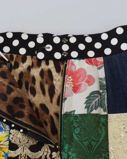 Dolce & Gabbana Multicolor Majolica Patchwork Mini Skirt
