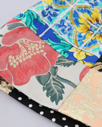 Dolce & Gabbana Multicolor Majolica Patchwork Mini Skirt