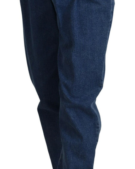Dolce & Gabbana Blue High Waist Denim Cotton Stretch Jeans