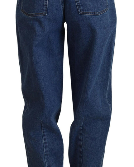 Dolce & Gabbana Blue High Waist Denim Cotton Stretch Jeans