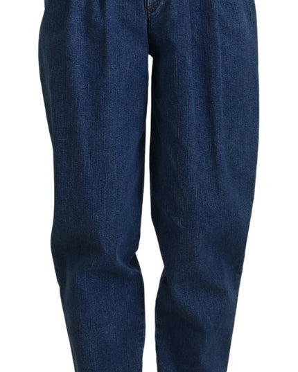 Dolce & Gabbana Blue High Waist Denim Cotton Stretch Jeans