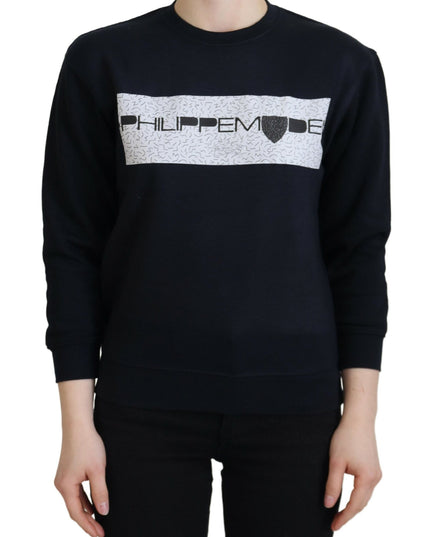 Philippe Model Black Printed Long Sleeves Pullover Sweater