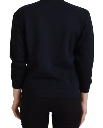 Philippe Model Black Printed Long Sleeves Pullover Sweater