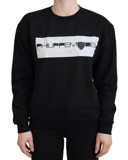 Philippe Model Black Printed Long Sleeves Pullover Sweater