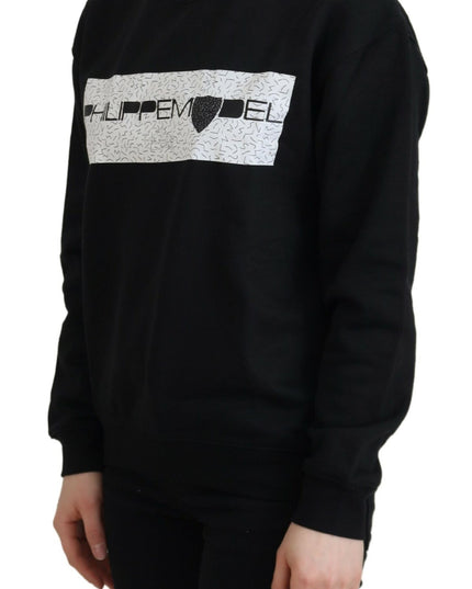 Philippe Model Black Printed Long Sleeves Pullover Sweater